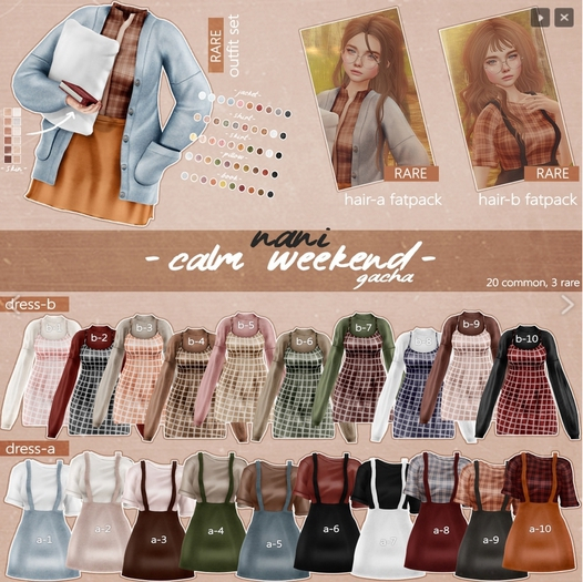nani // calm weekend // hair-b_(fit) // RARE