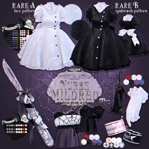 Insomnia Angel . NurseMildred - gloves [lilac]