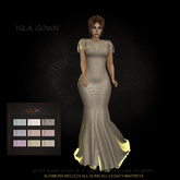 GGVG ISLA GOWN PEARL & NET LACE