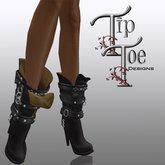 TIPTOE Strappy Open Boots High heel