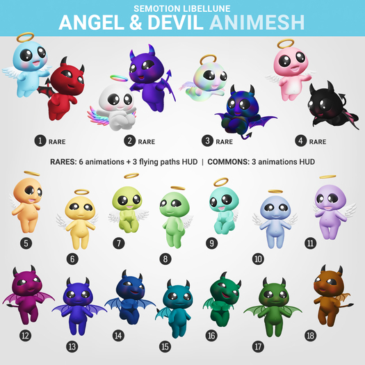 SEmotion Libellune Angel & Devil Animesh #14