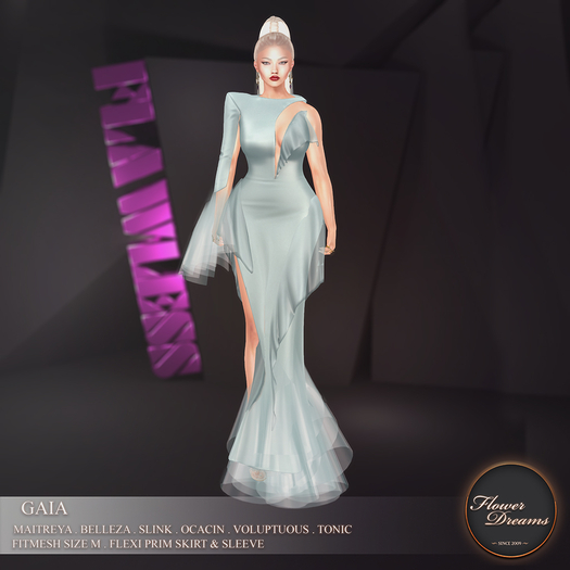 .:FlowerDreams:.Gaia Gown - skyblue