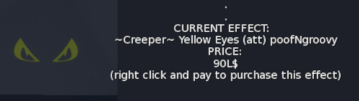 ~Creeper~ Yellow Eyes (att) poofNgroovy Halloween Decor Effects