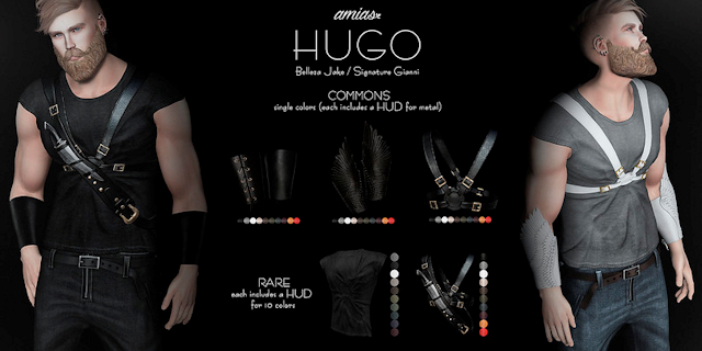 amias - HUGO cuffs  burgundy - Jake - !REZ ME!