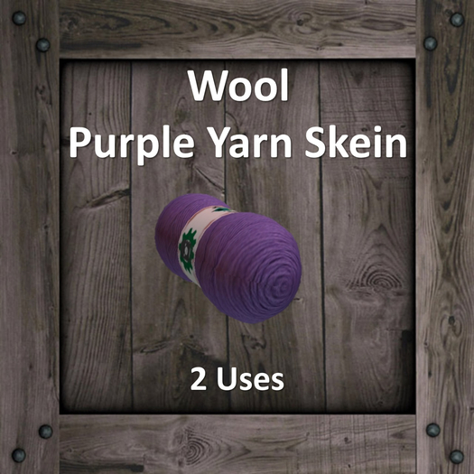DFS Wool - Purple Yarn Skein (Texture)