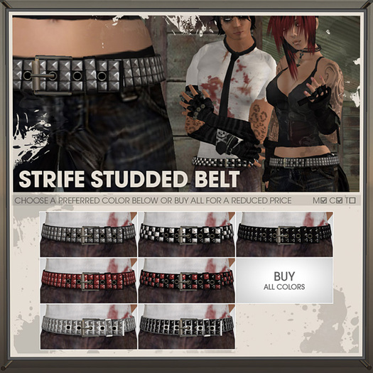 The GL - Studded Belt - All 7 Styles