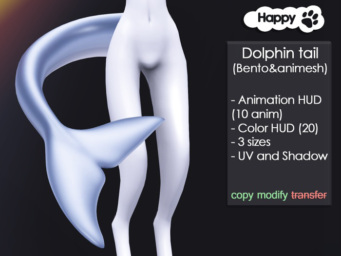 Happy Paw - Dolphin tail
