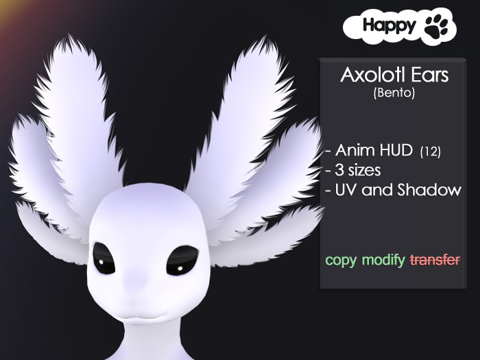 Happy Paw - Axolotl Ears bento