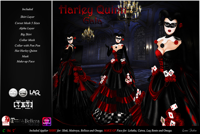 -Lamu Fashion-Gown *Harley Quinn Gala*