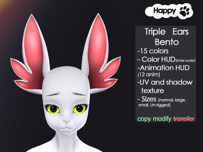 Happy Paw - Triple Ears Bento