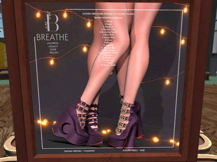 [BREATHE]-Takumi Wedges-Wine-M.LARA