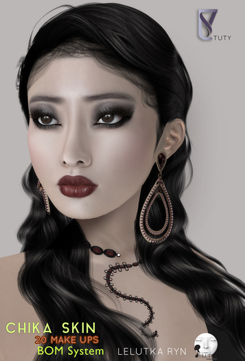 DEMO Tuty CHIKA SKIN for Lelutka Ryn head BOM