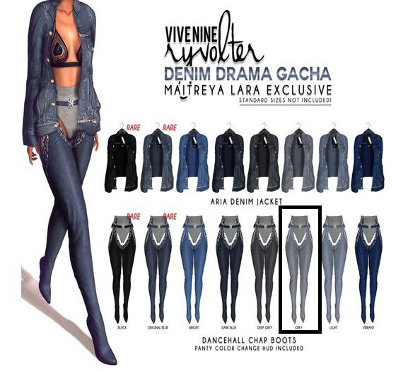 GACHA - .: ryvolter :. Dancehall Chap Boots - Grey