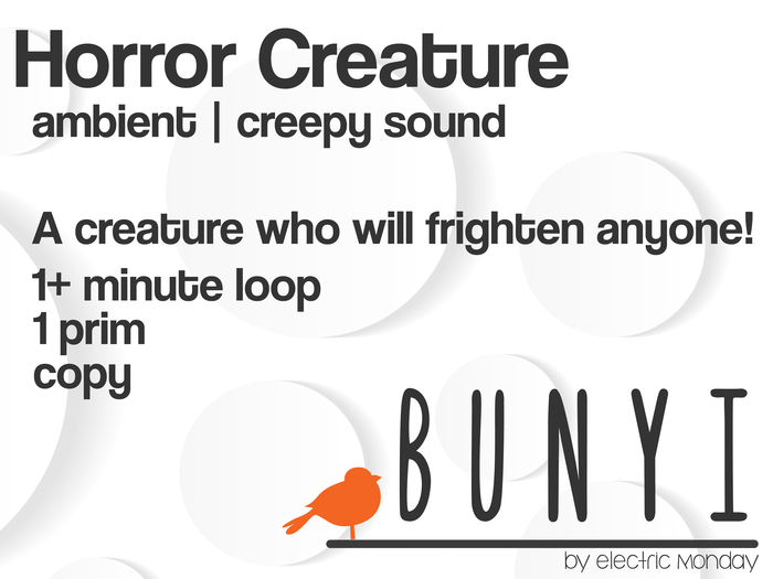Bunyi Nature Sounds-Horror Creature