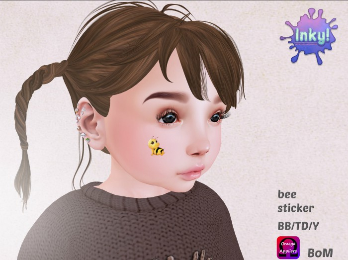 Inky! bee sticker
