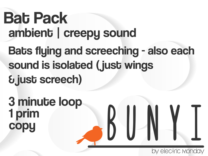 Bunyi Nature Sounds- Bat Pack