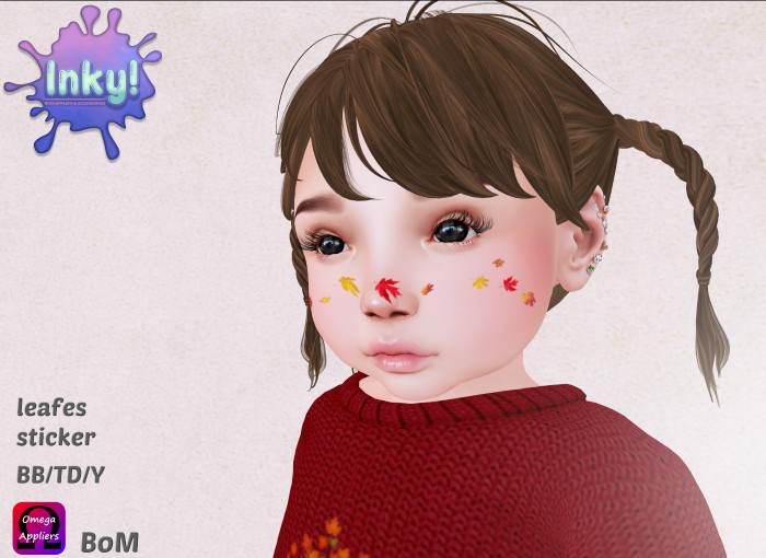 Inky! leafes sticker