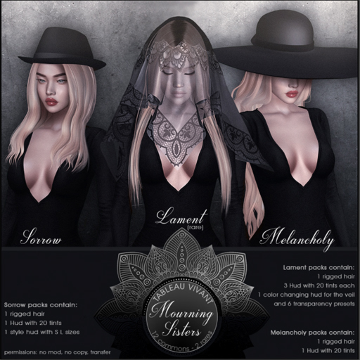 Tableau Vivant - Mourning Sisters - Sorrow - Reds 1