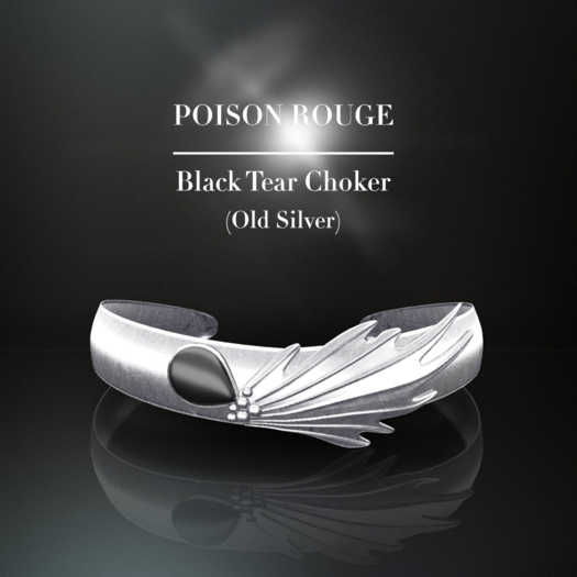 POISON ROUGE Black Tear Old Silver