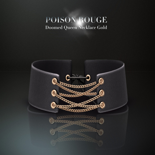 POISON ROUGE Doomed Queen Necklace - Gold