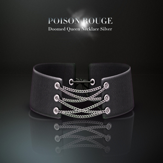 POISON ROUGE Doomed Queen Necklace - Silver 