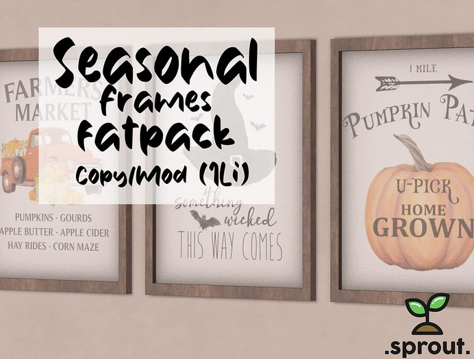 .sprout. seasonal frames set fatpack 