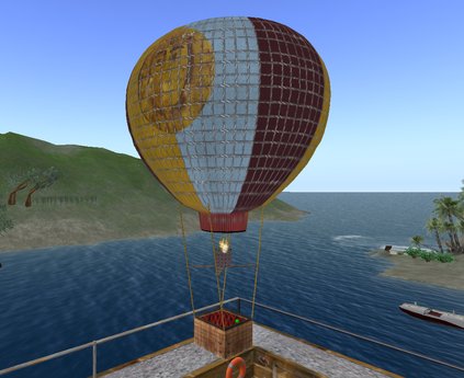 Second Life Marketplace - vintage hot air balloon