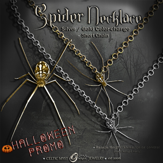 :: Spider Necklace :: (boxed)