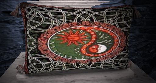 celtic altar cloth sun-moon pillow
