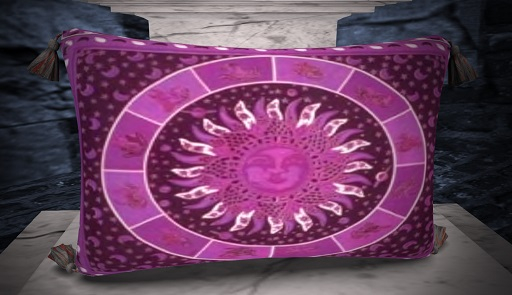 celtic altar cloth zodiac sun pillow