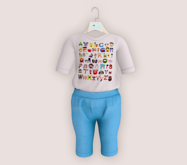 SuperStarkin- Alphabet Set Blue TD Baby