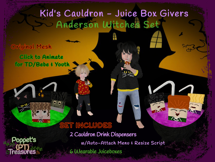 {PT} Kid's Cauldron Giver - Anderson Witches Set