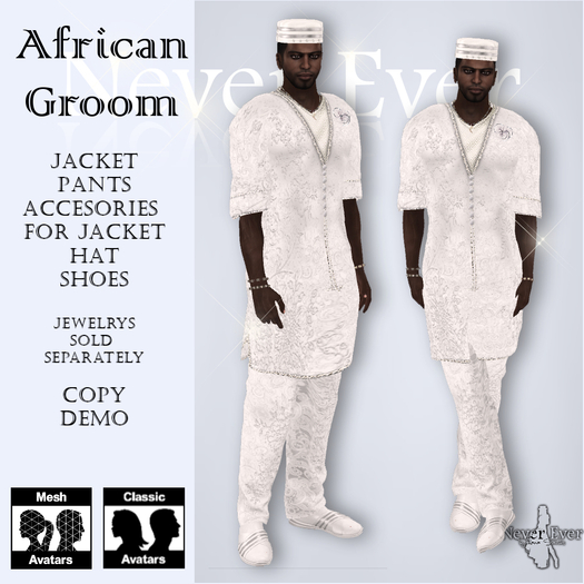 !! NE! Outfit "African Groom" (wear for unpack) (DEMO)