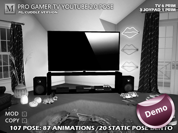 DEMO [Misako] Pro Gamer Tv Youtube 2.0 Vs. CUDDLE *Wear me*