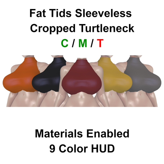 .Fat Tids Cropped Sleeveless Top Boxed