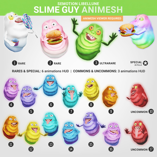 SEmotion Libellune Slime Guy Animesh #2 RARE