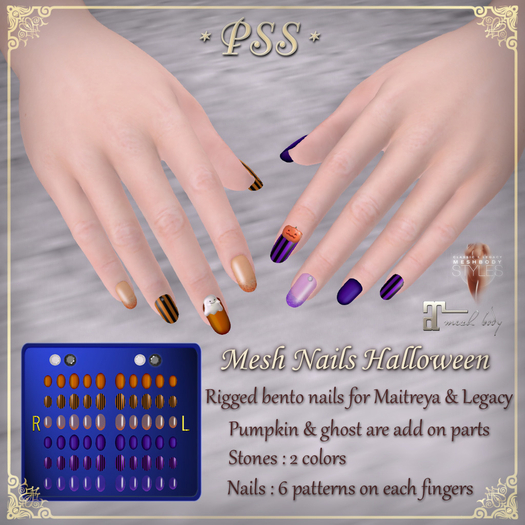 *PSS* Mesh Nails Halloween DEMO
