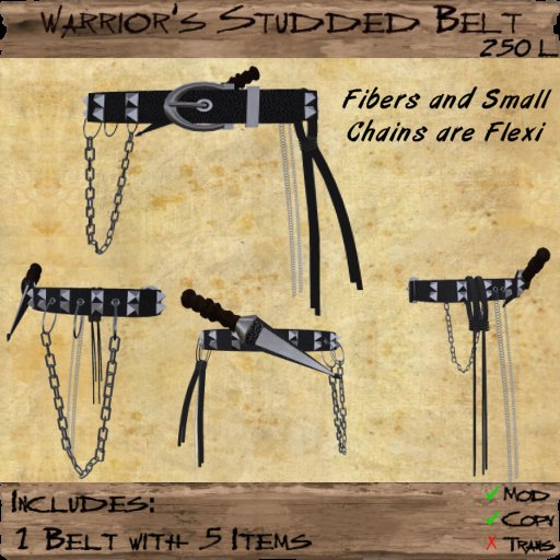 Warrior's Belt - Studded