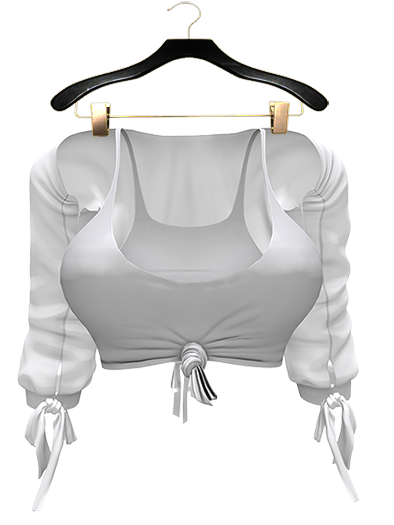 GGVG AMAYA TOP&CARDIGAN WHITE