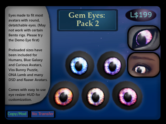 [WW] Gem Eyes, Pack 2