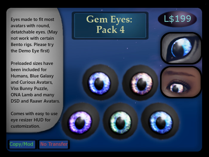 [WW] Gem Eyes, Pack 4
