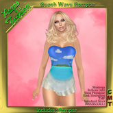 Peeps Fashion Beach Wave Mini Romper