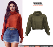 TETRA - Dina - turtleneck knit sweater (Army)