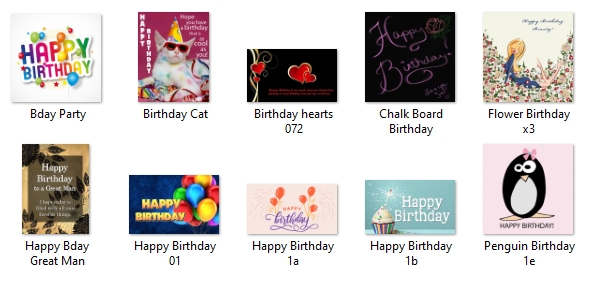 Happy Birthday  10 Pack 01