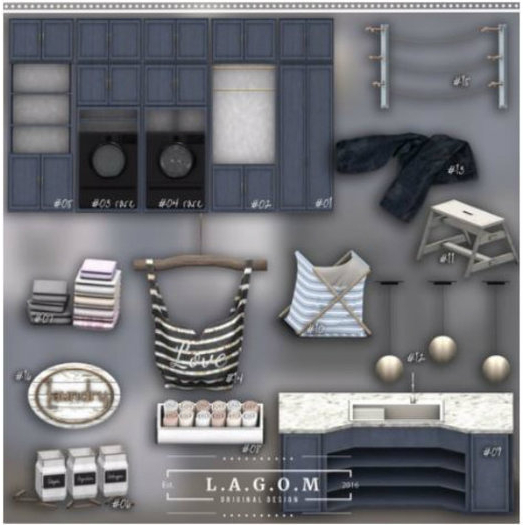 LAGOM - Luna Laundry [Washer] #04 RARE
