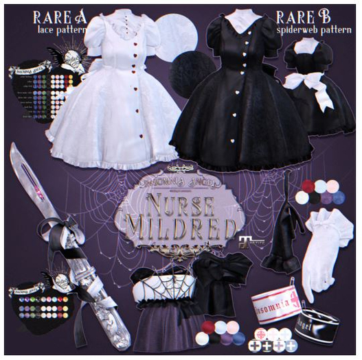Insomnia Angel . NurseMildred - gloves [blue]