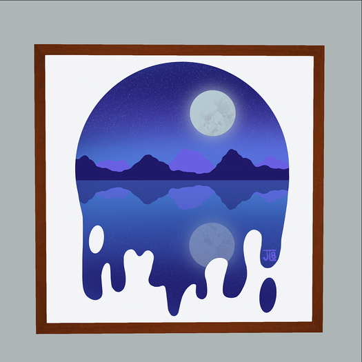 [Peeps] ART Drippy Night Scene Landscape