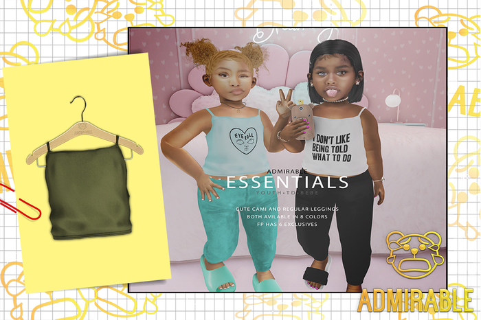 Admirable- Cute Cami (Olive)