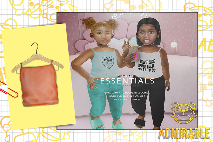 Admirable- Cute Cami (Orange)