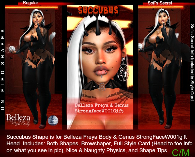 Succubus shapes (Freya/StrongfaceW001) by :.Unified.: 